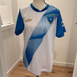 Umbro Blue and White Soccer Jersey